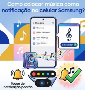 Como colocar música como notificação no celular Samsung?